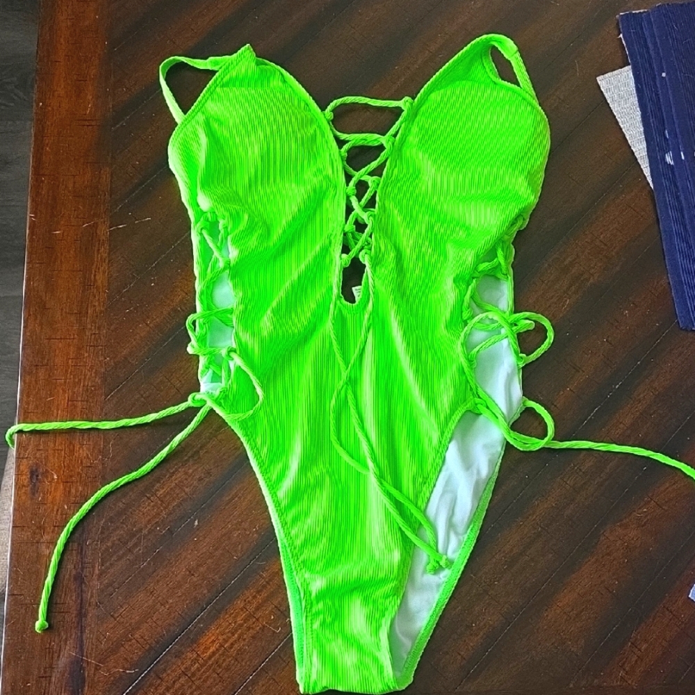 Neon Green Women's Swimwear